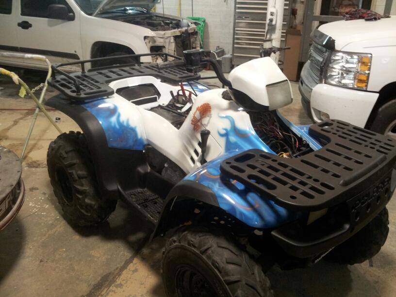 paint job on golf cart